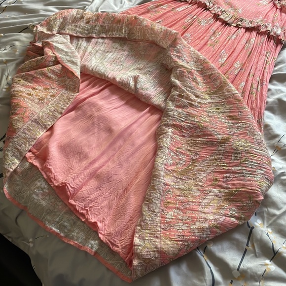 Spell and the gypsy midi maxi strappy Hendrix lurex sun dress ruffle boho - Picture 15 of 16